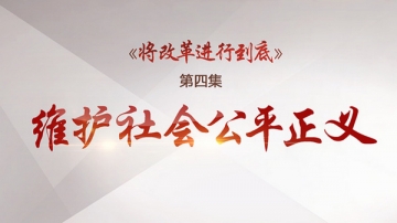 视频：《将改革进行到底》第四集《维护社会公平正义》